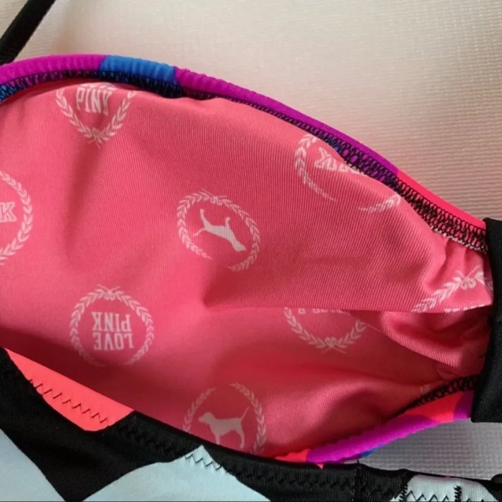Victoria’s Secret Pink | Chevron Bandeau Swim Top size M